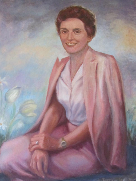 'Helen Milliken' by Patricia Hill Burnett. Michigan Women's Historical Center & Hall of Fame, Lansing, Michigan.